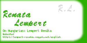 renata lempert business card